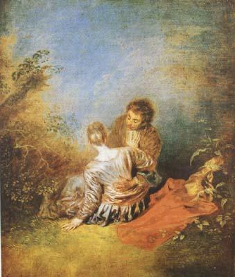 Jean-Antoine Watteau The Indiscretion (mk08) oil painting image